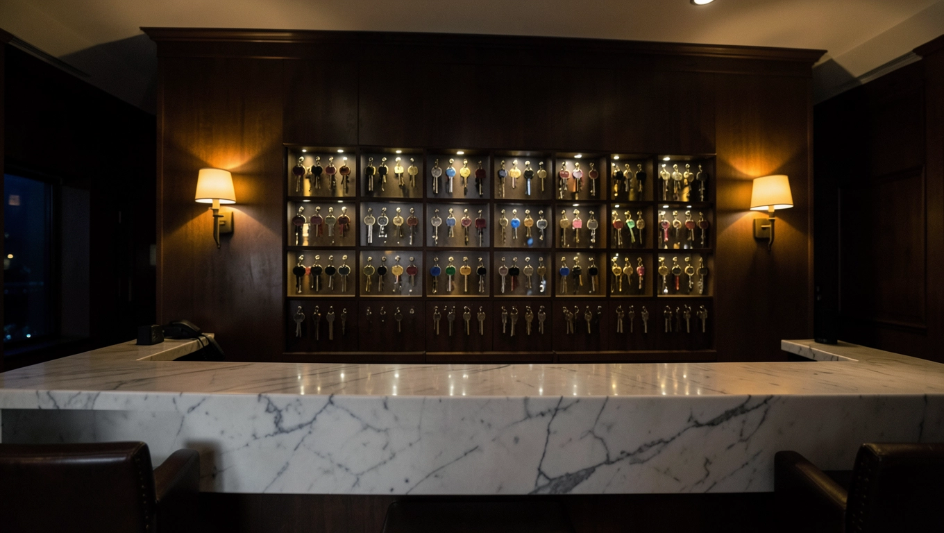 Całodobowa recepcja hotelowa