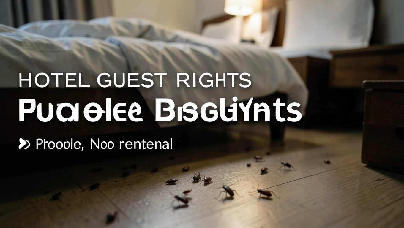 Prawa gościa przy karaluchach w hotelu